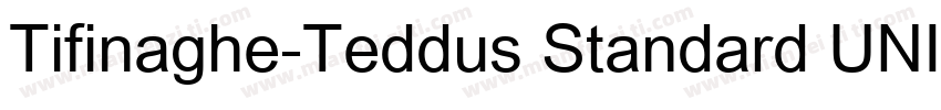 Tifinaghe-Teddus Standard UNICODE R字体转换